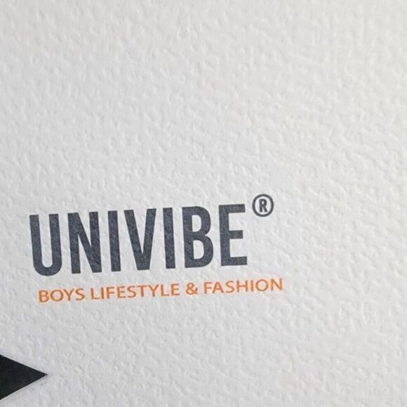 Univibe Long Sleeves Ludwig Color Block Hoodie Big Boys M Black Multi Pullover - Picture 5 of 8